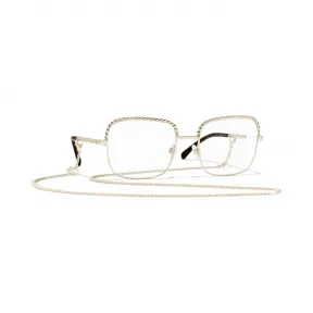 香奈儿/Chanel 金 方框光学眼镜 2186_C125