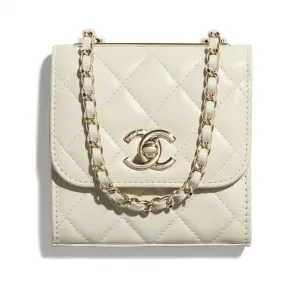 香奈儿/Chanel 链子小包  羊皮革与金色金属  乳白 A81633-Y04059-N9307