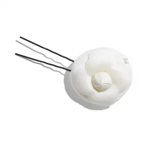 香奈儿/Chanel 发夹  真丝、棉、混合纤维与金属  象牙白 AA7003-B03717-10800