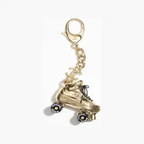 香奈儿/Chanel 钥匙环 - 金属与树脂 金、黑与白 ABC352B15464NU638
