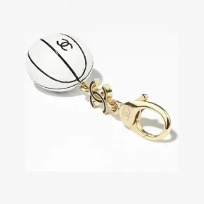 香奈儿/Chanel 钥匙环 - 金属与树脂 金、黑与白 ABC469B15464NU638