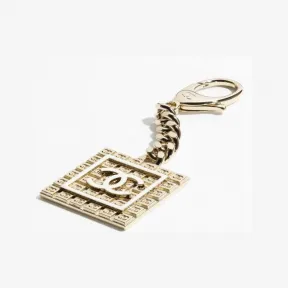 香奈儿/Chanel 钥匙环 - 金属 金与白 ABC622B15333NU357