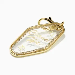 香奈儿/Chanel 钥匙环 - 金属、树脂与水钻 金、透明与水晶 ABC772B15432NU594