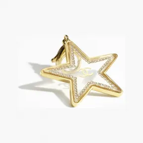 香奈儿/Chanel 钥匙环 - 金属、树脂与水钻 金、透明与水晶 ABC775B15432NU594