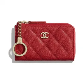 香奈儿/Chanel 红. 经典拉链钥匙包 AP0221_Y33352_N4855