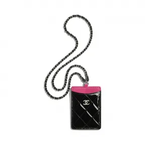 香奈儿/Chanel 粉红及黑. 经典链子卡套 AP1044_B01947_N5586