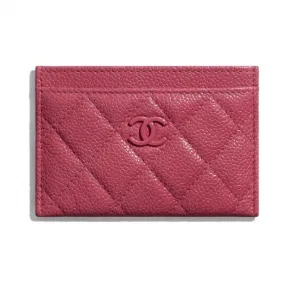 香奈儿/Chanel 卡套  颗粒压花小牛皮与亮漆面金属  深粉红 AP1418-B02855-N6511