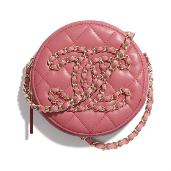 香奈儿/Chanel 链子小包  羊皮革与金色金属  珊瑚色 AP1728-B03933-NA106