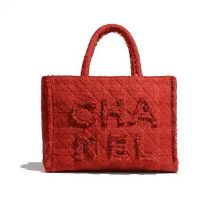 香奈儿/Chanel 红. 大号拉链购物包 AS0977_B01520_BE322