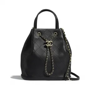 香奈儿/Chanel 黑. 大号抽绳包 AS1099_B01408_94305