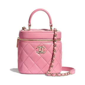 香奈儿/Chanel 化妆包  羊皮革与金色金属  淡粉红 AS1626-Y60767-N7376