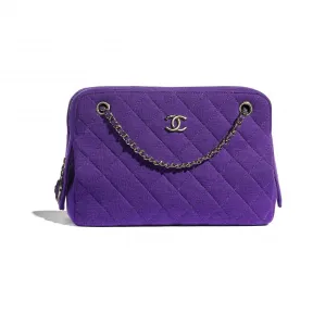 香奈儿/Chanel 相机包  jersey针织面料与金色金属  紫 AS1873-B03239-N8253