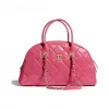 香奈儿/Chanel 保龄球包  小牛皮与金色金属  粉红 AS2223-B04983-N9310