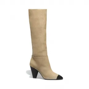 香奈儿/Chanel 米色与黑. 长靴 G35150_Y51214_C0204