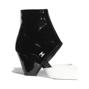 香奈儿/Chanel 白与黑. 双色包头鞋 G35431_X51282_C7600