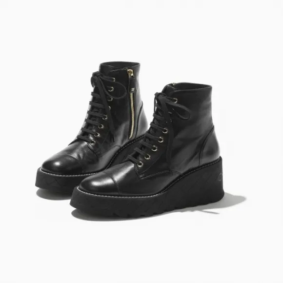 香奈儿/Chanel 军靴 - 小羊皮 黑 G45388X0100094305