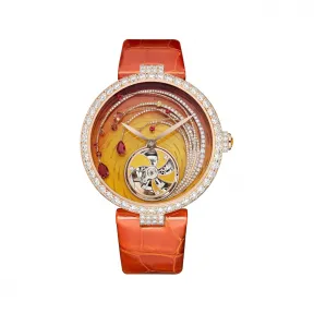 尚美/Chaumet Soleil de Feu 骄阳欢歌机械飞行陀飞轮 腕间珍宝 玫瑰金 - W83887-001M