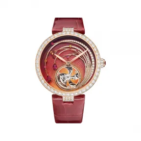 尚美/Chaumet Soleil de Feu 骄阳欢歌机械飞行陀飞轮 腕间珍宝 玫瑰金 - W84028-001M