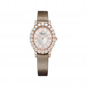萧邦/Chopard Happy Diamonds系列 手动机械机芯 18K玫瑰金 女表 139384-5104