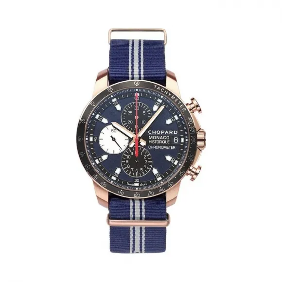 萧邦/Chopard Grand Prix De Monaco Historique 自动机械机芯 玫瑰金 男表 161294-5002