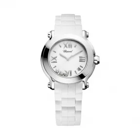 萧邦/Chopard Happy Diamonds系列 石英机芯 18k白金 女表 278475-3016