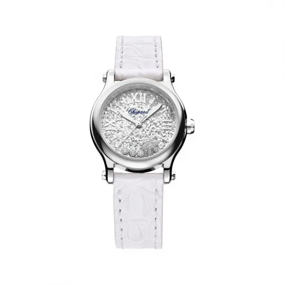萧邦/Chopard HAPPY SNOWFLAKES 30毫米、自动上链机芯、精钢、钻石 | 278573-3022