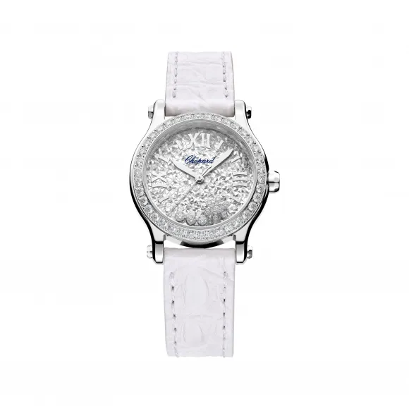 萧邦/Chopard HAPPY SNOWFLAKES 30毫米、自动上链机芯、精钢、钻石 | 278573-3023