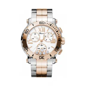 萧邦/Chopard Happy Diamonds系列 石英机芯 18k玫瑰金，精钢 女表 288499-6002
