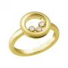 萧邦/Chopard Happy Diamonds Icons Yellow Gold Ring Size 52 82A018-0109