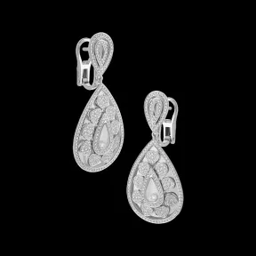 萧邦/Chopard HAPPY DIAMONDS JOAILLERIE 耳环、白金、钻石 | 84a610-1001