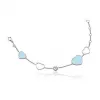 萧邦/Chopard Happy Hearts White Gold Turquoise Diamond Bracelet 857482-1041