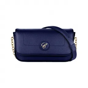 萧邦/Chopard HAPPY SPORT斜挎包 海军蓝粒面小牛皮 | 95000-1124