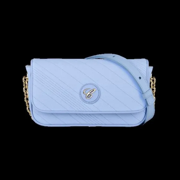 萧邦/Chopard HAPPY SPORT斜挎包 淡蓝色牛仔布 | 95000-1127