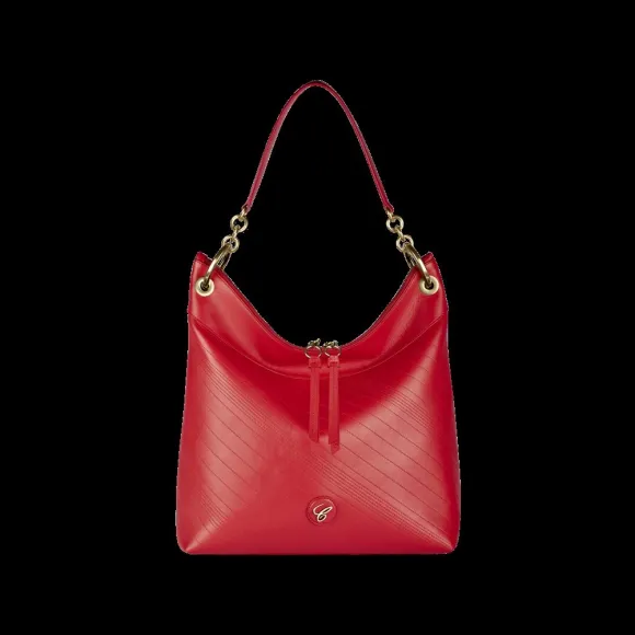 萧邦/Chopard HAPPY SPORT HOBO包 红色绗缝小牛皮 | 95000-1130