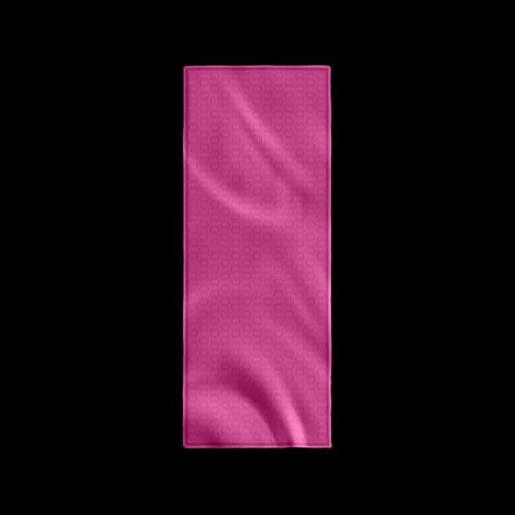 萧邦/Chopard 玫红色 100%有机提花真丝 丝巾 95005-0431