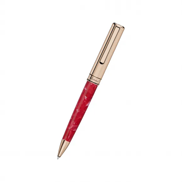 萧邦/Chopard CLASSIC圆珠笔 红色树脂 - 玫瑰金色金属 | 95013-0496