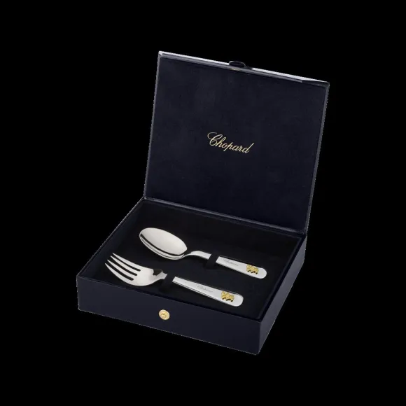 萧邦/Chopard HAPPY BEAR婴儿叉勺套装 926纯银 | 95100-0244