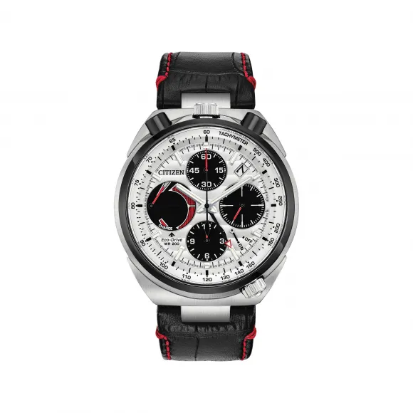 西铁城/Citizen Promaster Tsuno Chrono Racer系列 45 MM 两色不锈钢离子镀表圈 太阳能 男表 AV0071-03A