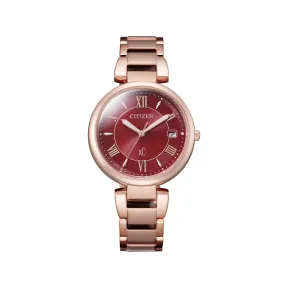 西铁城/Citizen 33 MM 不锈钢镀樱花粉色 光动能 女表 EO1194-53W