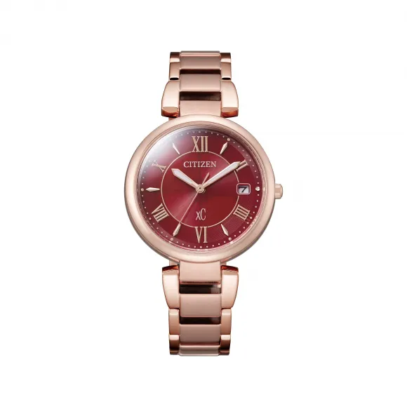 西铁城/Citizen 33 MM 不锈钢镀樱花粉色 光动能 女表 EO1194-53W