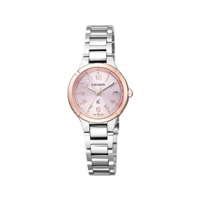 西铁城/Citizen xC 系列 钛，硬涂层，镀金 25 MM 太阳能石英 女表 ES8084-59X