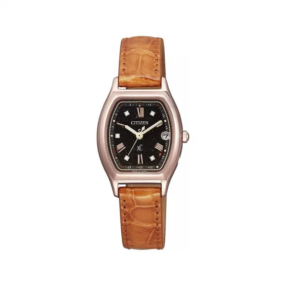 西铁城/Citizen xC 系列 钛，镀金 24.4 MM 太阳能石英 女表 ES9352-13E