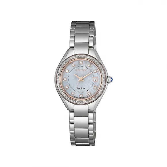 西铁城/Citizen 26 MM 不锈钢 Eco-Drive 女表 EW2556-83Y
