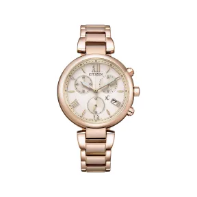 西铁城/Citizen 35 MM 不锈钢镀樱花粉色 光动能 女表 FB1452-58W