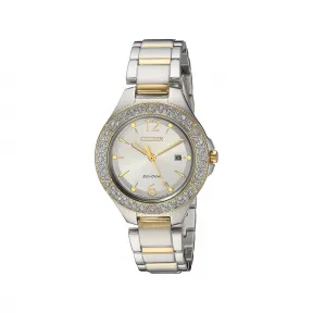西铁城/Citizen Silhouette Crystal 石英机芯 女表 FE1164-53A
