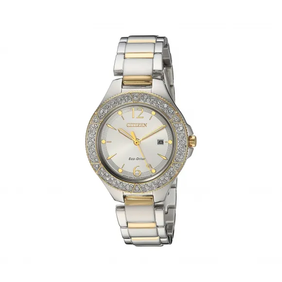 西铁城/Citizen Silhouette Crystal 石英机芯 女表 FE1164-53A