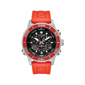 西铁城/Citizen Promaster Sailhawk系列 44 MM 银色不锈钢 Promaster Crown 离子镀表圈 太阳能 男表 JR4061-00F