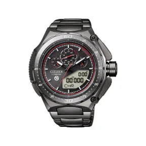 西铁城/Citizen 51MM 舒博&trade;钛覆DLC抗磨损碳素膜   光动能 男表 JW0104-51E