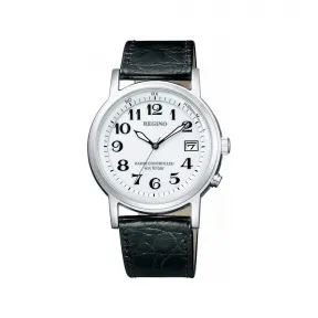 西铁城/Citizen Citizen Reguno 系列 不锈钢 37.5 MM 太阳能石英 男表 KL7-019-10