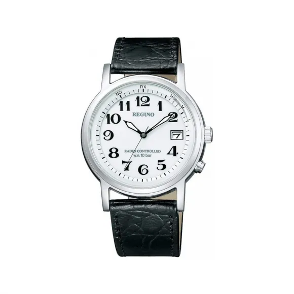 西铁城/Citizen Citizen Reguno 系列 不锈钢 37.5 MM 太阳能石英 男表 KL7-019-10